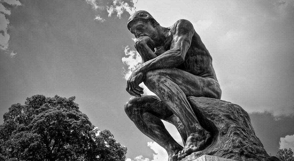 The Thinker, Rodin, as mascot for Zero Hour Group